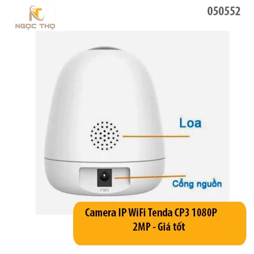 Camera IP WiFi Tenda CP3 1080P 2MP – Đàm Thoại 2 Chiều, Xoay 360°