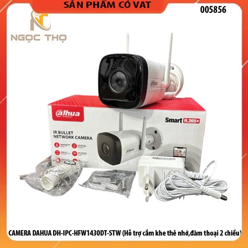 CAMERA DAHUA DH-IPC-HFW1430DT-STW (Hỗ trợ cắm khe thẻ nhớ,đàm thoại 2 chiều)