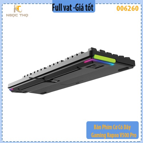 Bàn Phím Cơ Có Dây Gaming Rapoo V500 Pro V2 – Black – Blue Switch – Fullsize 104 Phím – Hàng Chính Hãng - full vat