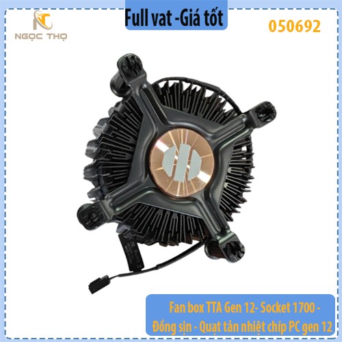 Quạt tản nhiệt CPU gen 12 đồng xịn  - Fanbox CPU TTA  Socket 1700 - Fan box dành cho CPU 12th, 13th và 14th - full vat