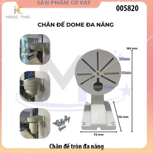Đế treo camera dạng tròn đa năng