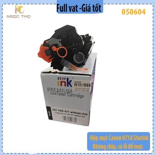 Hộp mực Canon 071A Starink – Không chip, có lỗ đổ mực – Dùng cho LBP122dw/ LBP121dn/ MF272dw/ MF273dw/ MF275dw –Full Vat