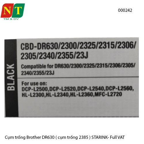 Cụm Drum / Cụm Trống Brother DR2385 / DR630 – Dùng Cho Máy In Brother HL, DCP, MFC – Chính Hiệu Starink - full vat