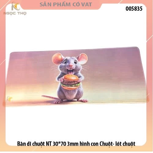 Bàn di chuột NT 30*70 3mm hình con chuột - lót chuột