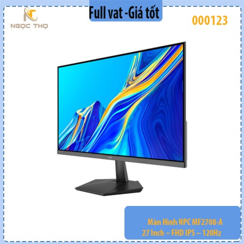 Màn Hình NPC MF2708-A – 27 Inch – FHD IPS – 120Hz – HDMI, VGA – Full Viền – Chân Ngũ Giác Đen – Chính Hãng, Full VAT