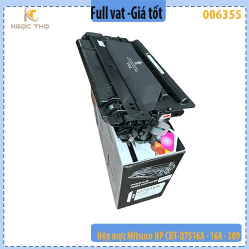 Hộp mực Mitsuco CBT-Q7516A (16A) / Canon CRG-309 – Chính hiệu – Full VAT