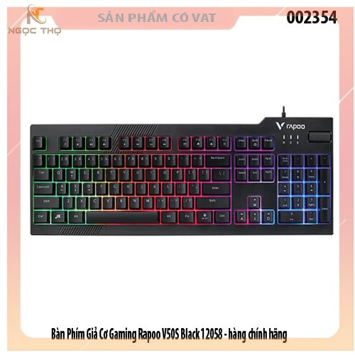 Bàn Phím Giả Cơ Gaming Rapoo V50S Black 12058 - hàng chính hãng - full vat
