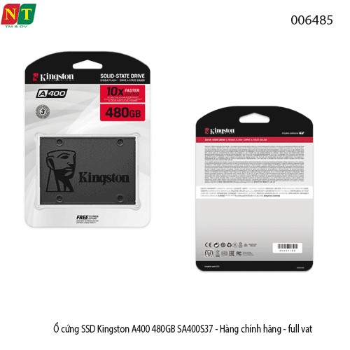 Ổ cứng SSD Kingston A400 480GB SATA III 2.5 inch – tốc độ 500/450MBs – chính hãng – full VAT