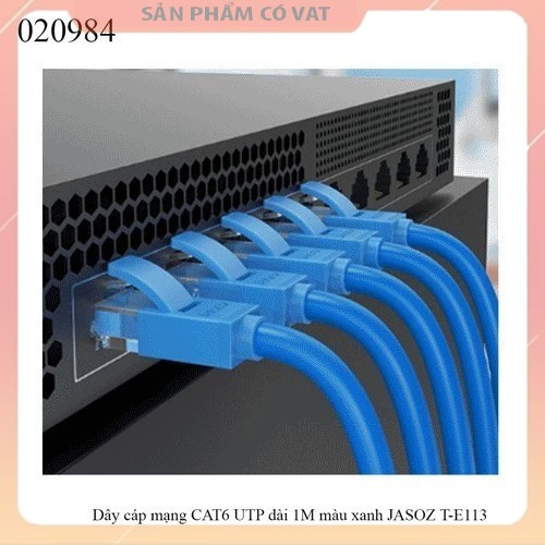 Dây cáp mạng CAT6 UTP dài 1M màu xanh JASOZ T-E113