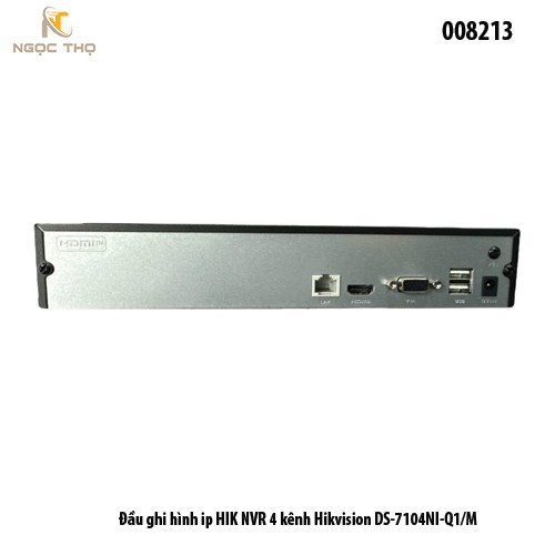 Đầu ghi hình IP Hikvision DS-7104NI-Q1/M – NVR 4 kênh 4MP – H.265+ – HDMI/VGA – Chính hãng – Full VAT – BH 24T