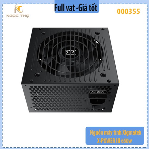 Nguồn máy tính Xigmatek X-POWER III 650w - hàng chính hãng  - full vat