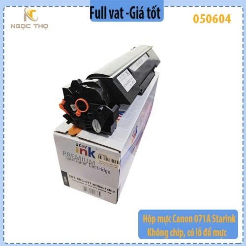 Hộp mực Canon 071A Starink – Không chip, có lỗ đổ mực – Dùng cho LBP122dw/ LBP121dn/ MF272dw/ MF273dw/ MF275dw –Full Vat