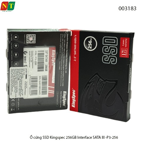 Ổ cứng SSD Kingspec 256GB – P3-256 – 2.5" SATA III – Hàng Chính Hãng – Full VAT