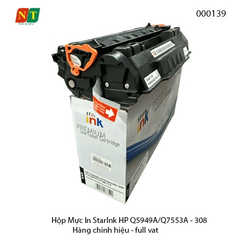 Hộp mực in Starink Q5949A Q7553A 49A 53A Canon CRG308 CRG315 CRG708 – có lỗ đổ mực ( tháo ốp ) – chính hiệu – full VAT