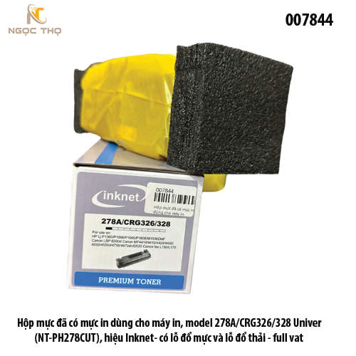 Hộp mực in Inknet HP P1560 / 1606 (CE278A / CRG328) – 2K trang – 78A – Chính hiệu – Full VAT