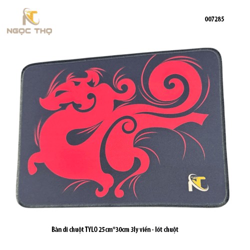 Bàn di chuột TYLO 25×30cm – Dày 3mm – Bo viền 360° – Lót chuột cao cấp – Full VAT
