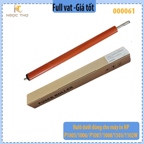Ru lô ép / rulo dưới cho máy in HP P1005 / P1006 / P1007 / P1008 / P1009 / P1102 / M1130 / M1522… & Canon LBP – Full VAT