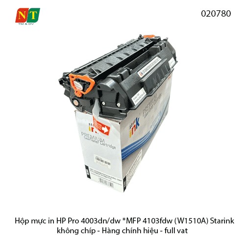 Hộp mực Starink W 1510A / CF151A – 151A  - Dùng cho HP 4003 / 4103 – Không chip – Có lỗ đổ mực – Chính hiệu – Full VAT