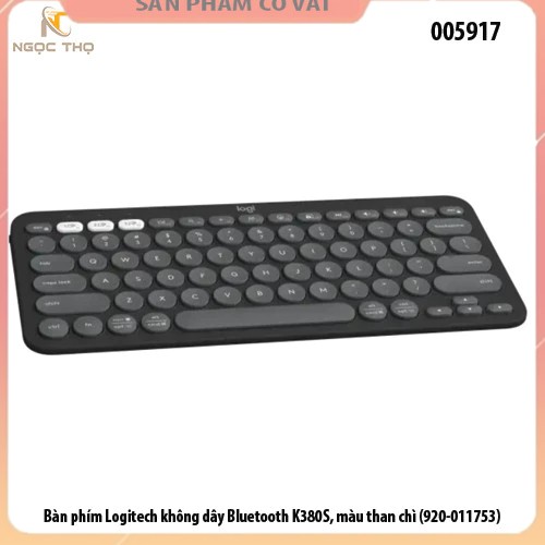 Bàn phím Logitech không dây Bluetooth K380S, màu than chì (920-011753)