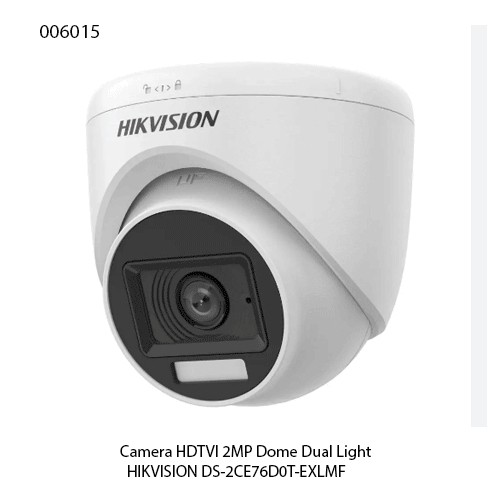 Camera Hikvision DS-2CE76D0T-EXLMF – Dome HDTVI 2MP – Smart Hybrid Light – Vỏ kim loại – IR 20m – Chính hãng – Full VAT