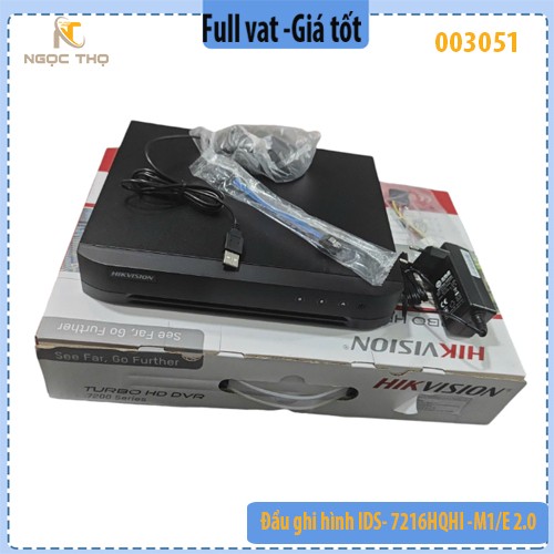 Đầu ghi hình IDS-7216HQHI-M1/E 2.0 – 16 kênh – H.265 Pro+ – Chính hãng – Full VAT
