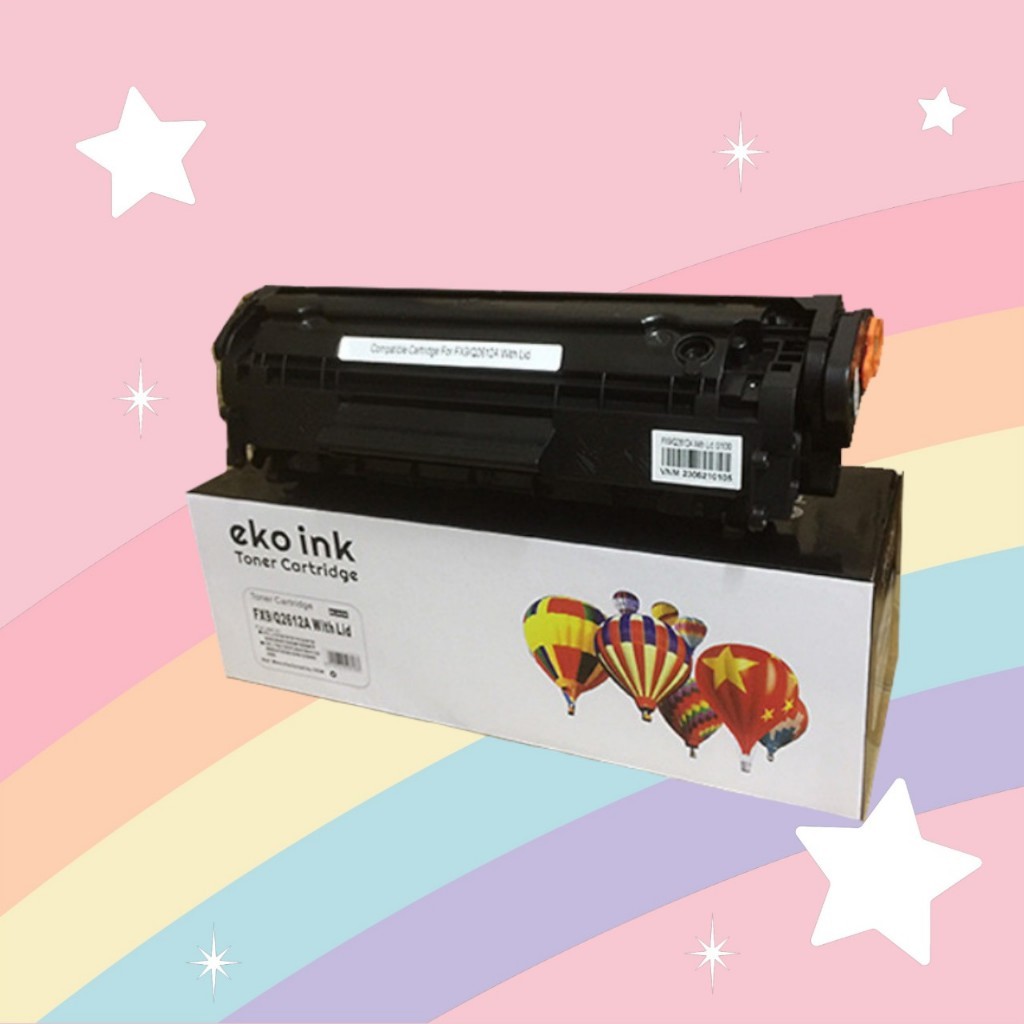 Hộp mực Eco Ink 12A (Q2612A) / Canon CRG303 – 1010 / 1012 / 1015 / 1018 / 1020 / 1022  Có lỗ đổ mực & xả thải – Full VAT