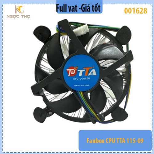 Quạt tản nhiệt CPU TTA115-09 – Fan box máy tính Socket LGA 1150 / 1151 / 1155 / 1156 / 1200 & 775 – PWM 4-pin.