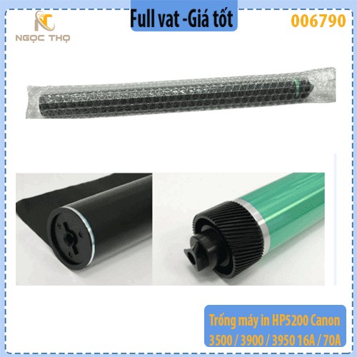 Trống máy in (OPC) HP 5200 / Canon 3500–3900–3950 – Tương thích 16A / 70A / 14A – Black – Full VAT