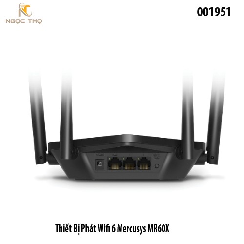 Thiết Bị Phát WiFi 6 Mercusys MR60X – Chuẩn AX1500 – Giga – Hỗ Trợ EasyMesh - chính hãng - full vat