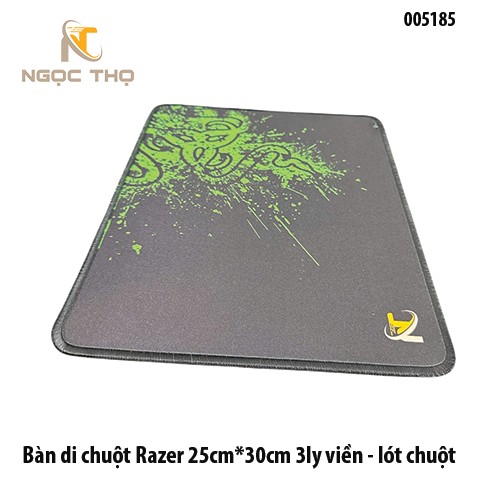 Bàn di chuột Razer 25×30cm – Dày 3mm – Viền bo 360° – Lót chuột cao cấp – Full VAT