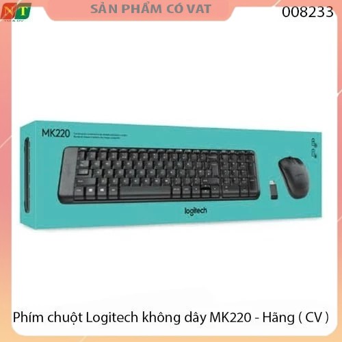 Phím chuột Logitech không dây MK220 - Hàng chính hãng - full vat