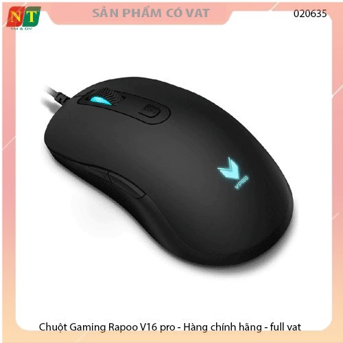 Chuột máy tính có dây gaming Rapoo V16 RGB Black- Hàng hãng- Full Vat
