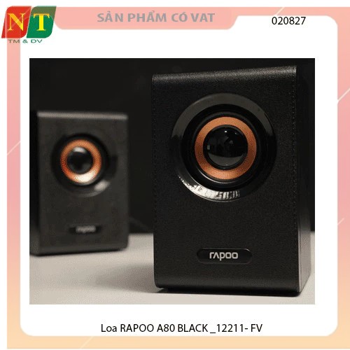 Loa Bluetooth RAPOO A80 BLACK – Nhỏ gọn, mạnh mẽ, thời trang