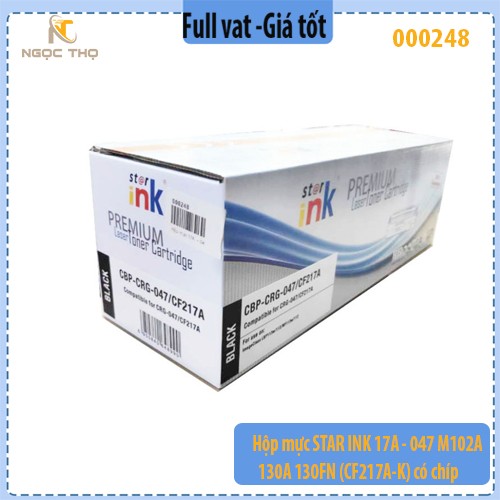 Hộp mực Starink 17A (CF217A) – Dùng cho HP M102/M130 series – Chính hiệu – Full VAT
