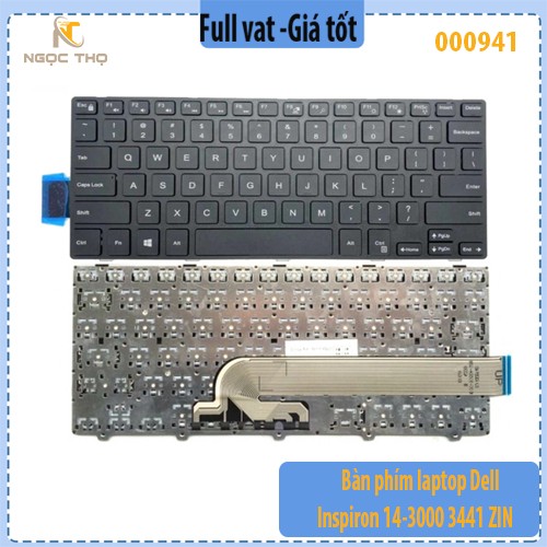 Bàn phím laptop Dell 3441 3442 3443 3451 3458 3459 3467 3468 5442 5443 7447 – Hàng zin – Không đèn - full vat