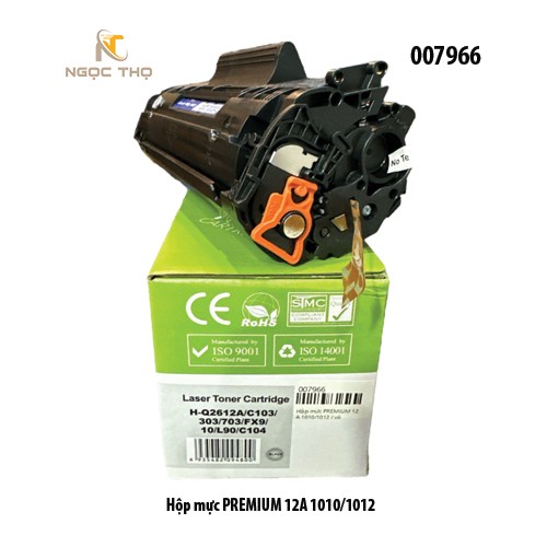 Hộp Mực Premium 12A – Model 12A / 303 / FX9 – Dùng Cho HP 1010 / 1012 / 1015 / 1018 / 1022 / 1022n / 1022nw