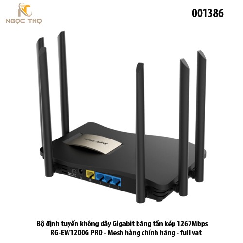 Bộ Định Tuyến Wifi Ruijie RG-EW1200G PRO – Gigabit Băng Tần Kép AC1267Mbps – Hỗ Trợ Mesh – Hàng Chính Hãng – Full VAT