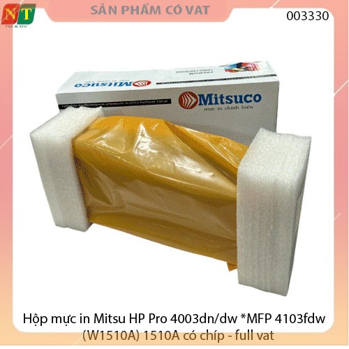 Hộp mực in Mitsu HP Pro 4003dn/dw *MFP 4103fdw (W1510A) 510A có chíp - full vat