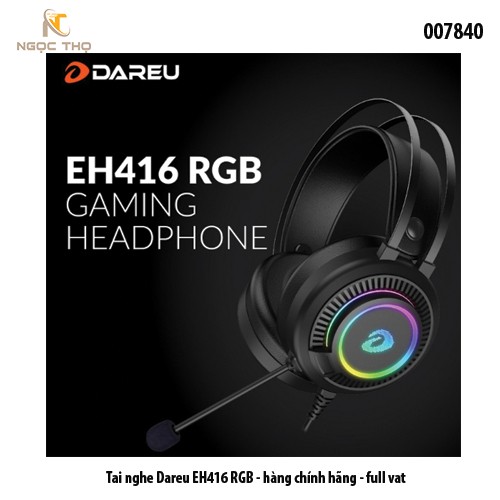 Tai Nghe Gaming DareU EH416 RGB – Giả Lập 7.1 – USB – Hàng Chính Hãng – Full VAT