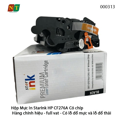 Hộp Mực In StarInk HP CF276A (76A) – Có Chíp – Có Lỗ Đổ Mực & Đổ Thải – Chính Hiệu – Full VAT