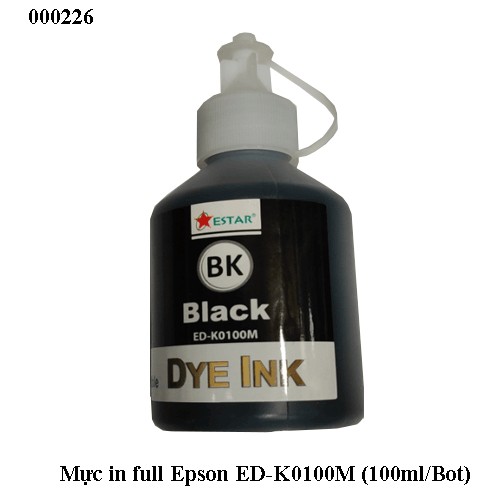 Mực nước Epson ED-K0100M (100ml/Bot) - 	 Mực in full Epson ED-K0100M (100ml/Bot)