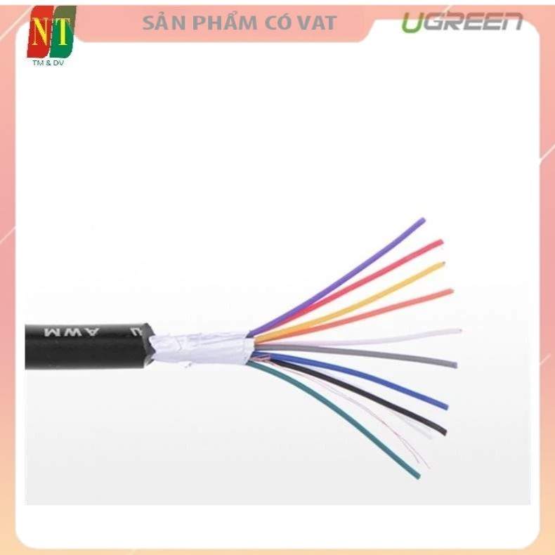 Cáp cổng Com Rs232 9 chân Male sang Com 9 chân Female (9M/9F) dài 2m chính hãng Ugreen 20146 cao cấp