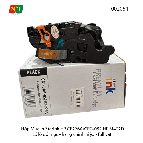Hộp Mực In 26A / 052 HP M402D / M402n / M402dn / M402dw / M426 có lỗ đổ mực và đổ thải - full vat – Chính hiệu – Starink