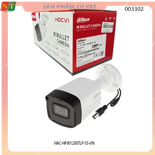 Camera DAHUA HDCVI HAC-HFW1200TLP-S5-VN 2MP - Hàng chính hãng - full vat
