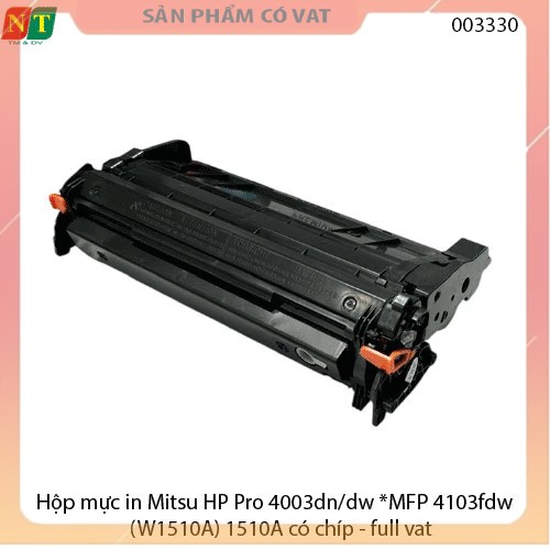 Hộp mực in Mitsu HP Pro 4003dn/dw *MFP 4103fdw (W1510A) 510A có chíp - full vat