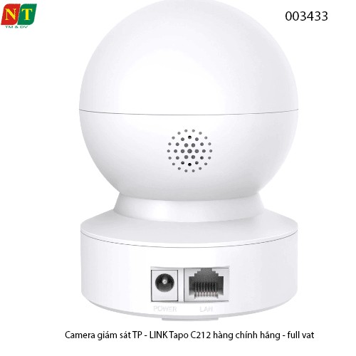 Camera Wi-Fi TP-Link Tapo C212 – 3MP 2K, quay quét 360°, IR 10m, đàm thoại 2 chiều – Chính hãng – Full VAT – BH 24T