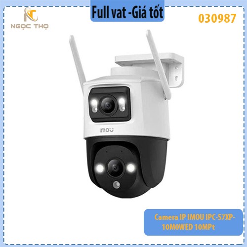 Camera IP IMOU IPC-S7XP-10M0WED – 10MP – Ngoài Trời – 2 Ống Kính (5MPX mỗi mắt) – Hỗ Trợ LAN & Wi-Fi – Hàng Chính Hãng