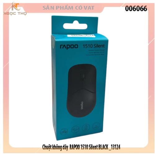 Chuột không dây RAPOO 1510 Silent BLACK _13124 - hàng chính hãng - full vat
