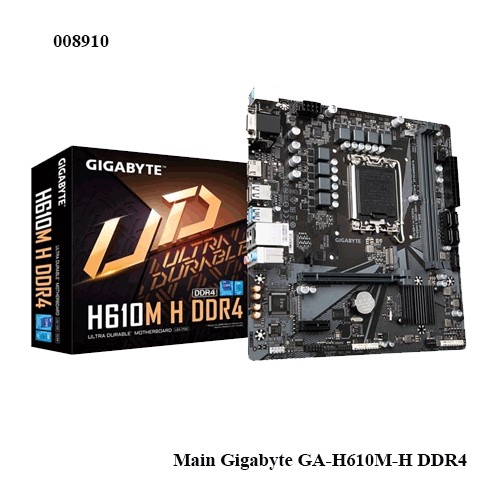 Mainboard Gigabyte GA-H610M-H DDR4 – Bo Mạch Chủ M-ATX – Hỗ Trợ Intel Gen 12/13 – Chính Hãng – Full VAT
