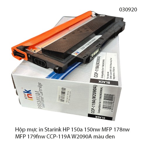 Hộp mực in Starink HP W2090A 119A màu đen – Black (K) dùng cho máy HP 150a 150nw MFP 178nw 179fnw – chính hiệu